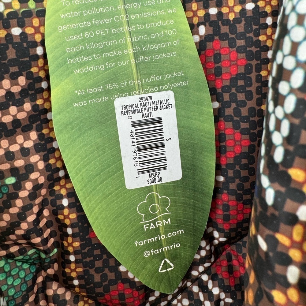 FARM RIO Tropical Rauti Puffer Jacket - Picture 16 of 16